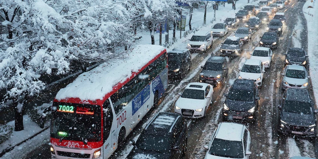 หิมะตกหนักกรุงโซล